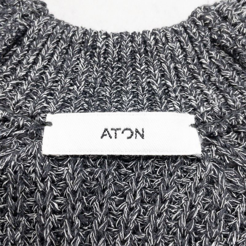 ATON エイトン SILK WASHI LILIYARN V-NECK VEST ニットベスト Vネック