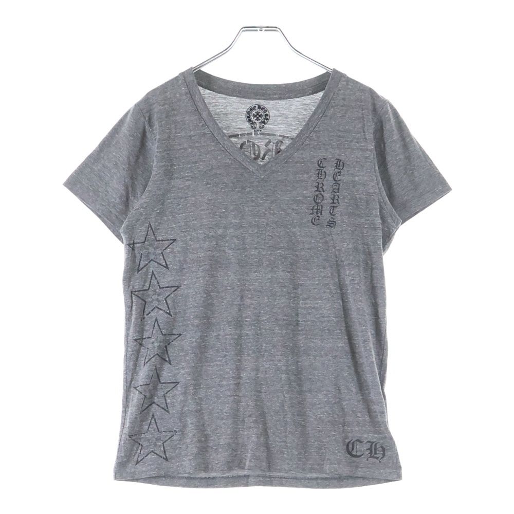 ア*キ様 Chrome Hearts スタープリント Vネック Tシャツ クロムハーツ(CHROME HEARTS)クロムハーツ スタープリント Vネック