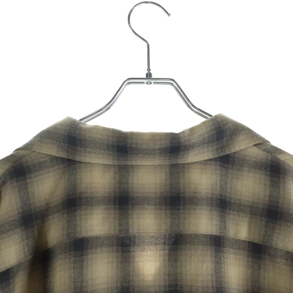 な*2様 4.9万KAPTAIN SUNSHINE ウールオンブレチェックシャツ KAPTAIN SUNSHINE (キャプテンサンシャイン) WOOL OMBRE OPEN COLLARED