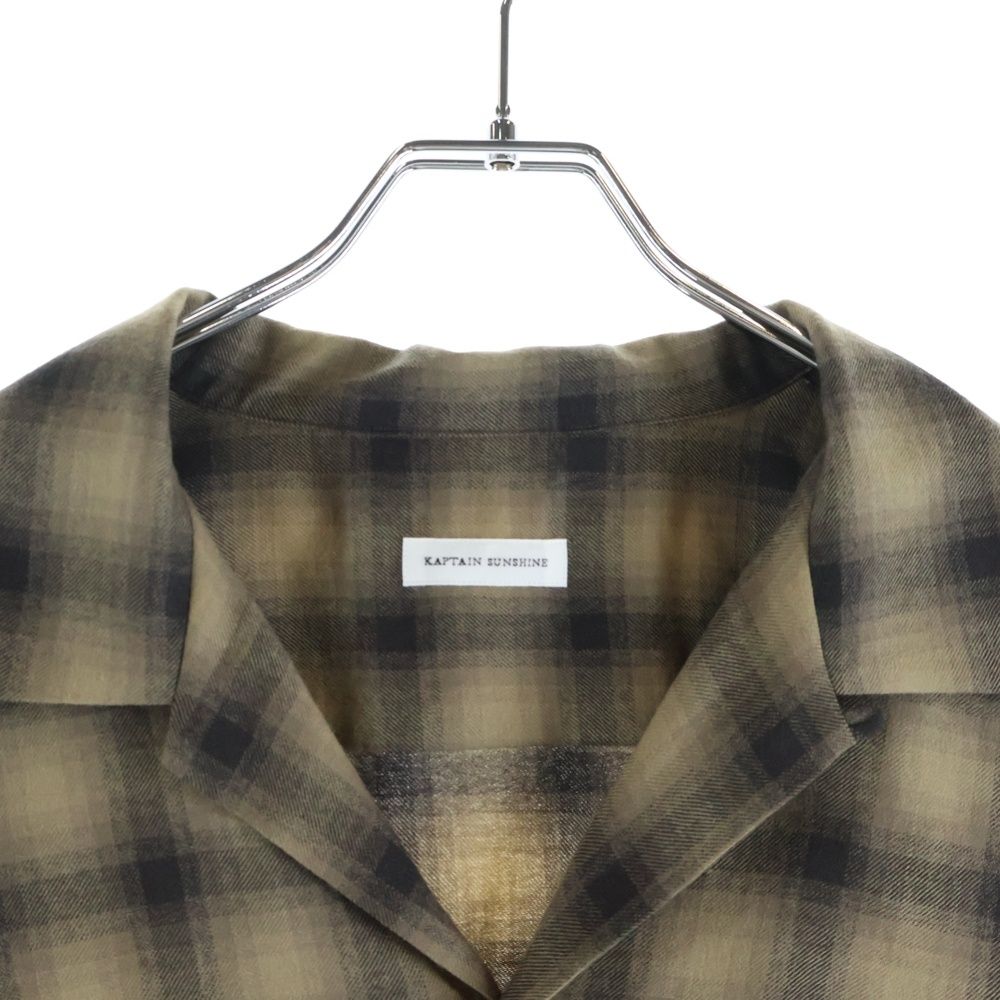 KAPTAIN SUNSHINE (キャプテンサンシャイン) WOOL OMBRE OPEN COLLARED
