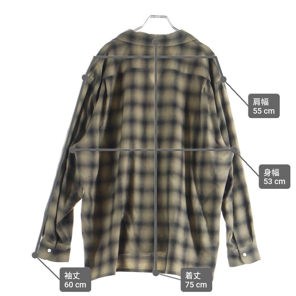 KAPTAIN SUNSHINE (キャプテンサンシャイン) WOOL OMBRE OPEN COLLARED