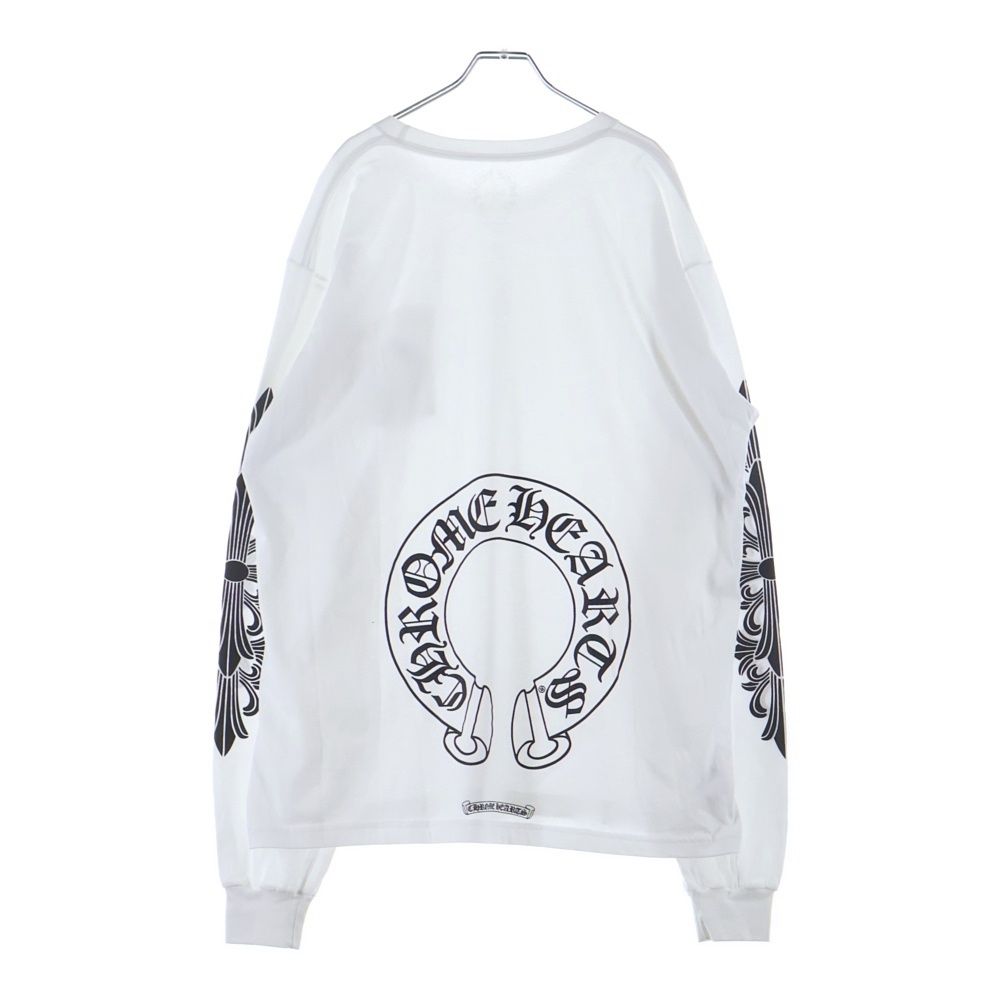 CHROME HEARTS (クロムハーツ) FLRL CRS HORSESHOE L/S バック CHROME HEARTS (クロムハーツ) FLRL CRS HORSESHOE L/S バック