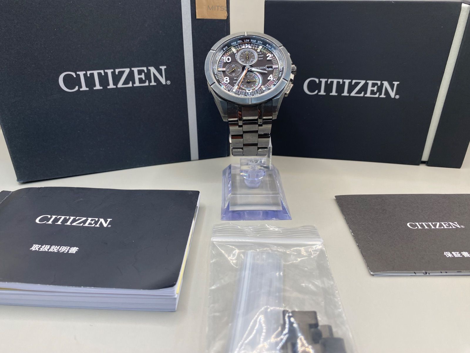 美品] シチズン アテッサ エコドライブ デイト AT8166-59E CITIZEN 