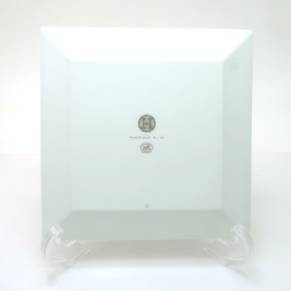 HERMES プチカレ モザイク24 No3 プラチナ 皿 ポーセリン 磁器 美品 箱