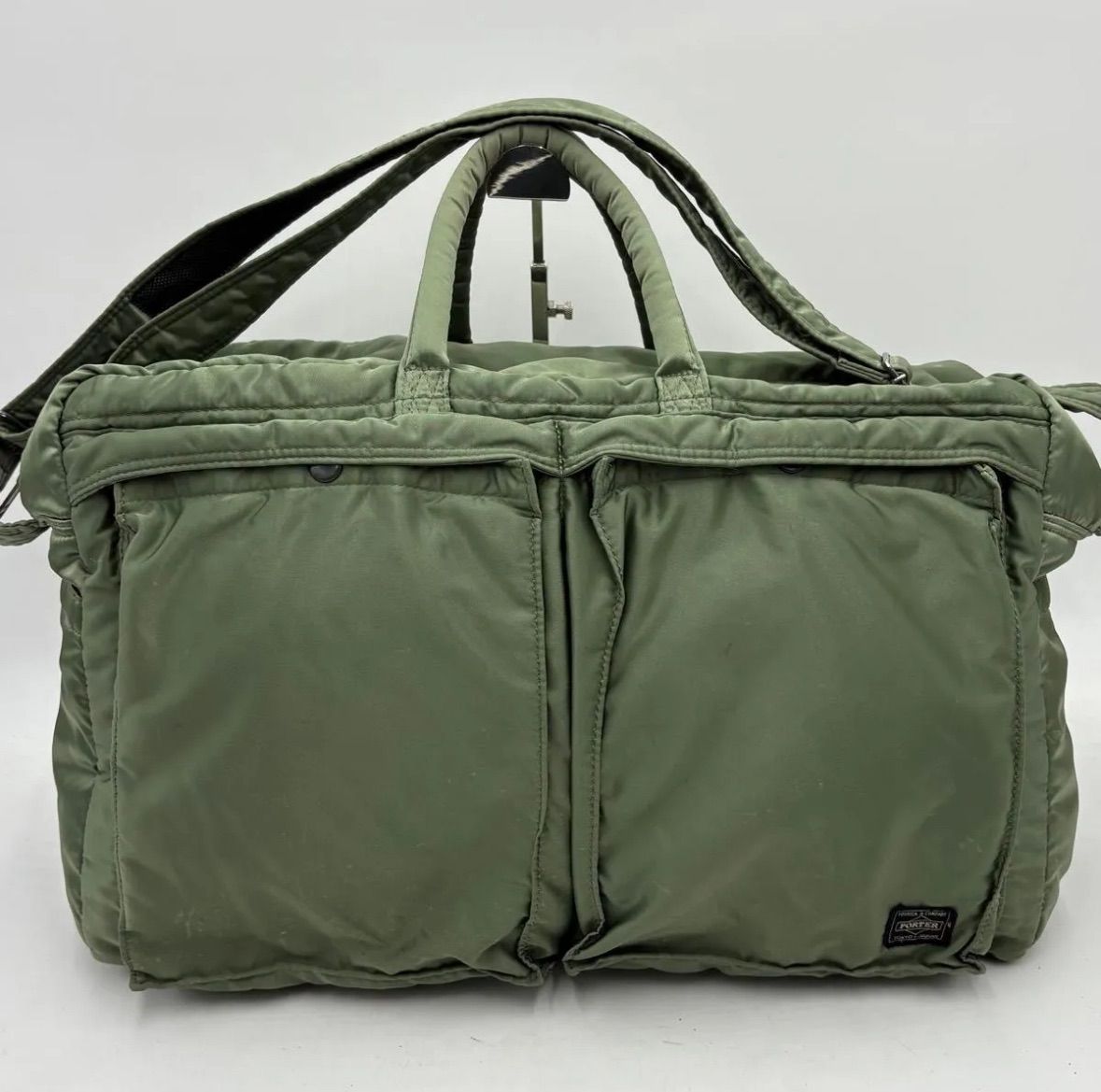 廃盤　極美品 ポーター タンカー ダッフルバッグ　2way セージ　超特大　XL 希少 大容量○PORTER ポーター タンカー セージグリーン 2way ボストン
