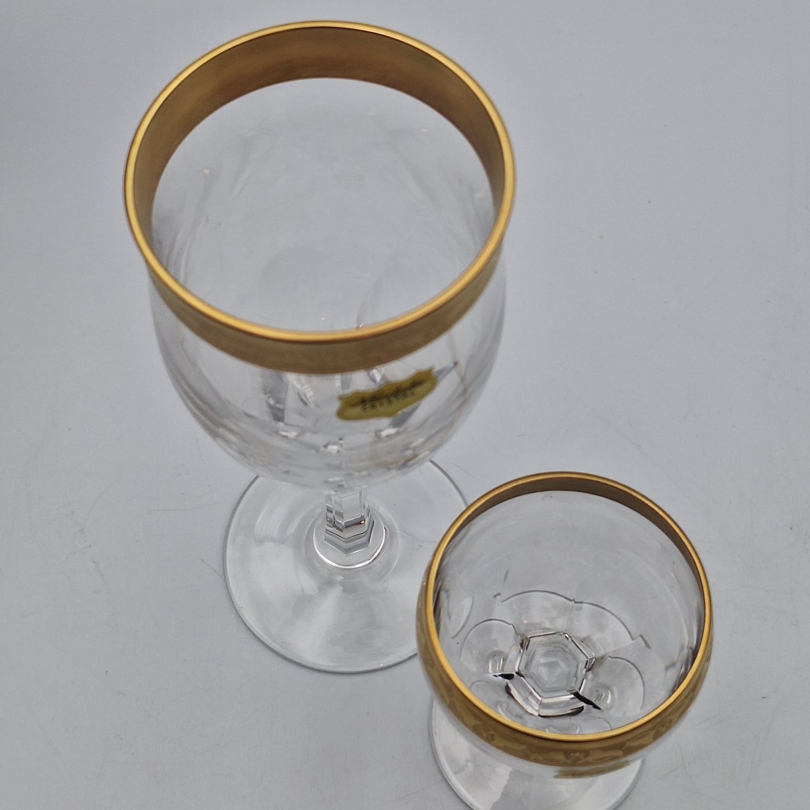 Noritake ノリタケ クリスタルグラス ヴィンテージ 金彩 ワイングラス