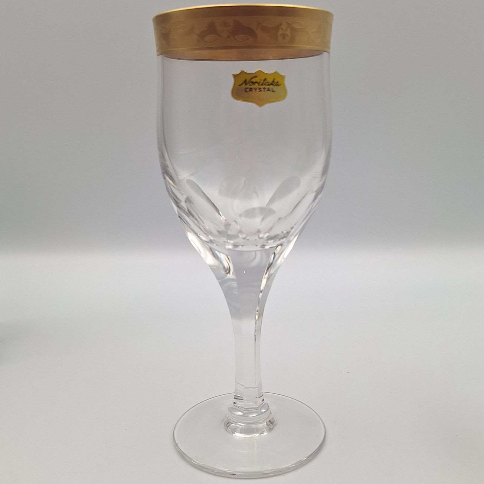 Noritake ノリタケ クリスタルグラス ヴィンテージ 金彩 ワイングラス 