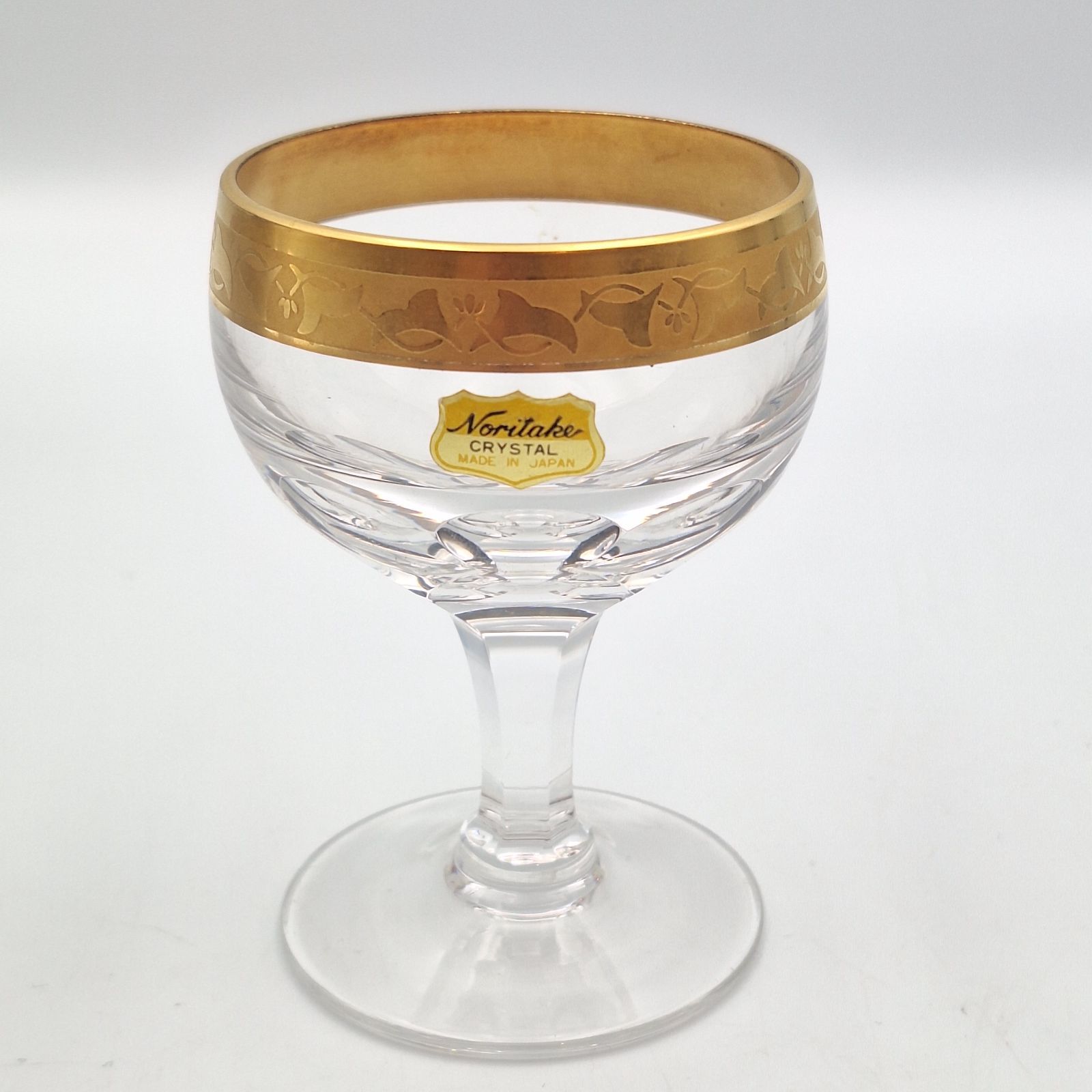 Noritake ノリタケ クリスタルグラス ヴィンテージ 金彩 ワイングラス