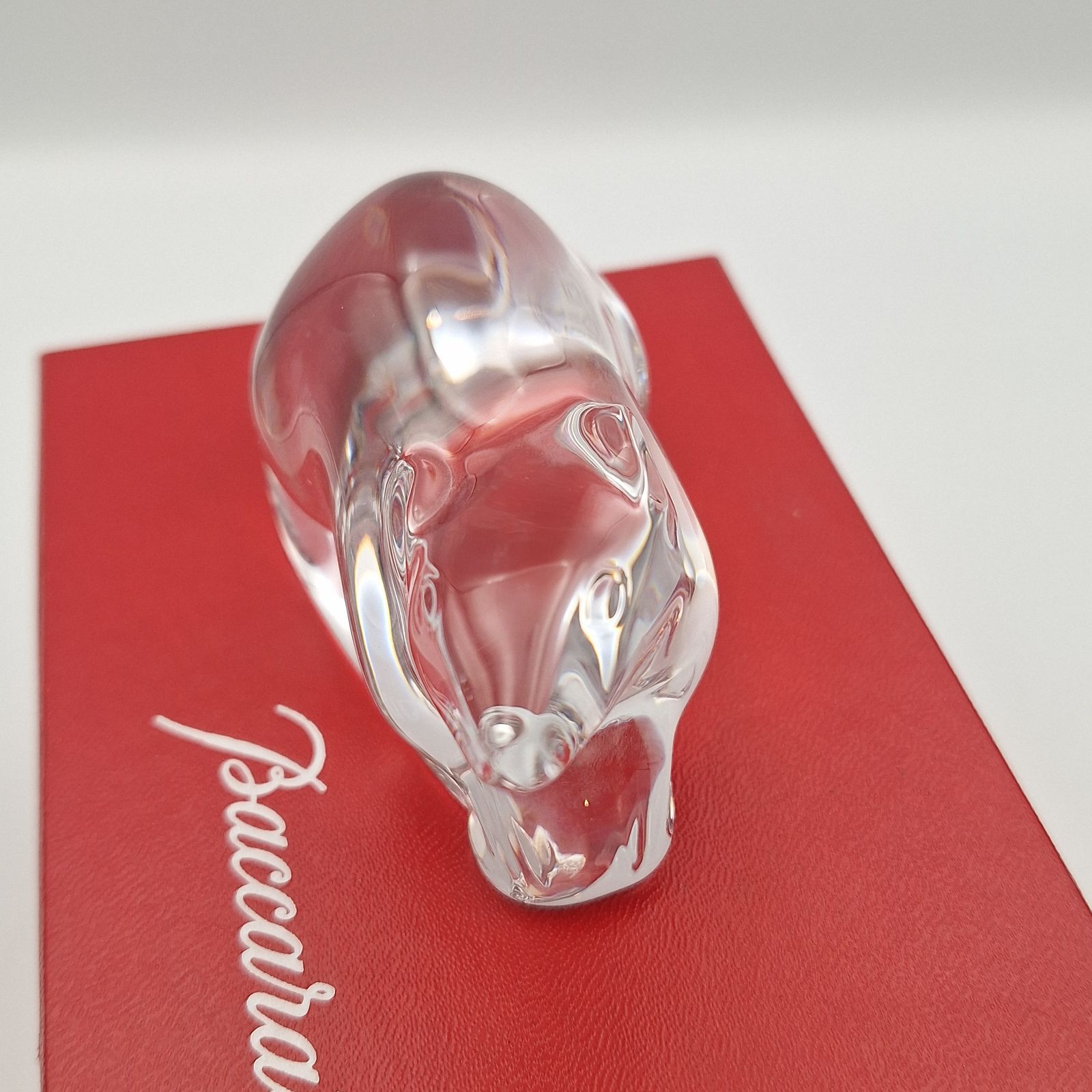 Baccarat バカラ 置物 フィギュリン ネズミ 鼠 子 干支 クリスタル 