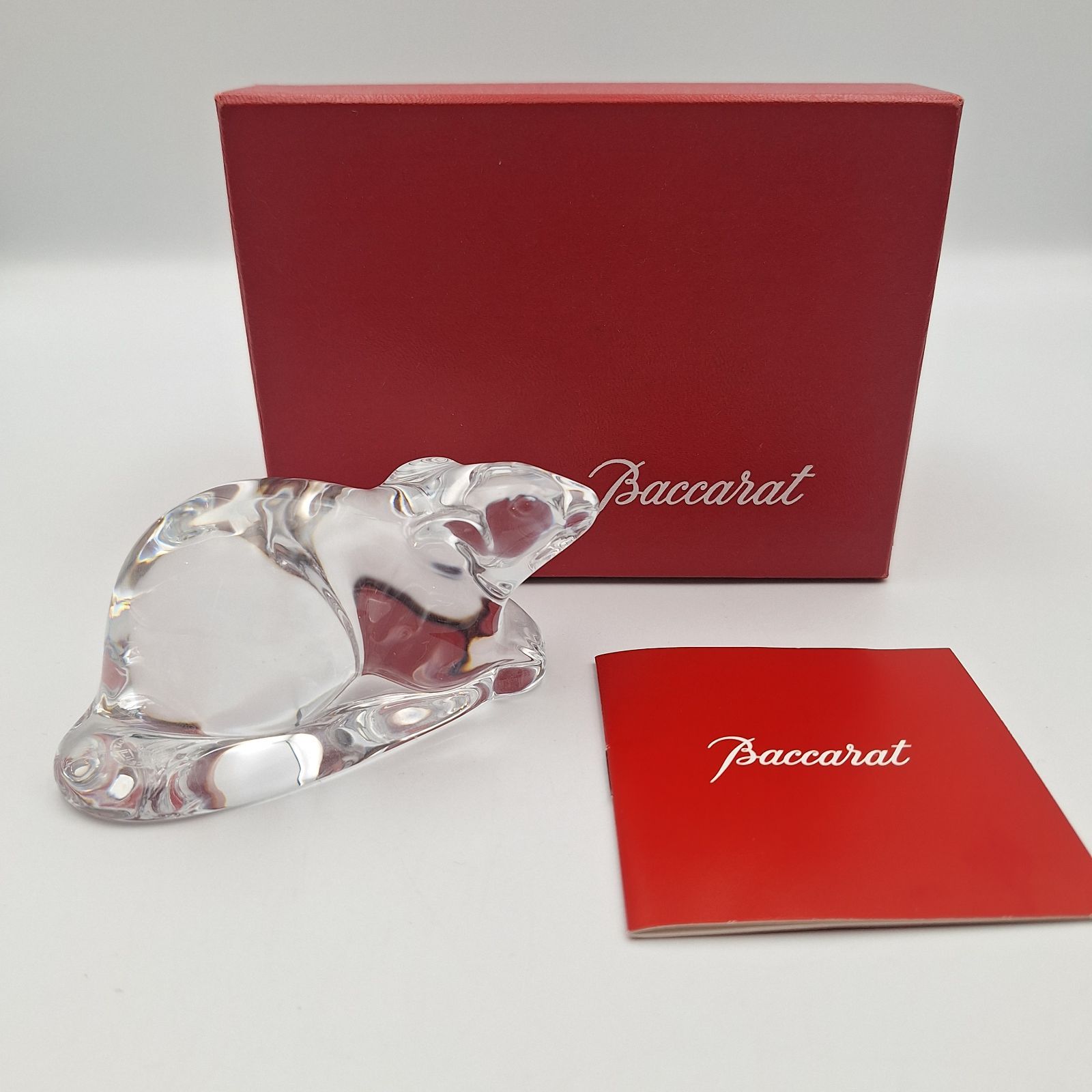 Baccarat バカラ 干支 子 ねずみ 置物 クリスタル フィギュリン Baccarat バカラ 置物 フィギュリン ネズミ 鼠 子 干支 クリスタル