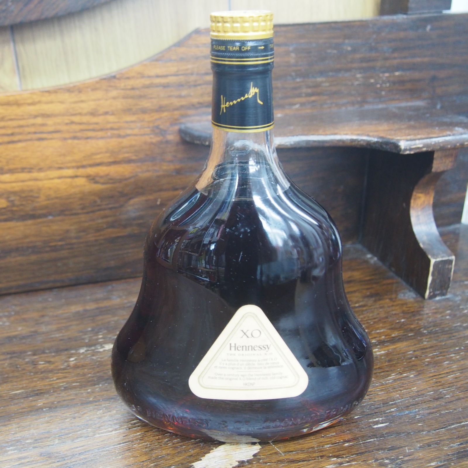 飲料・酒 未開栓 ヘネシー 700ml XO 金キャップ クリアボトル Hennessy