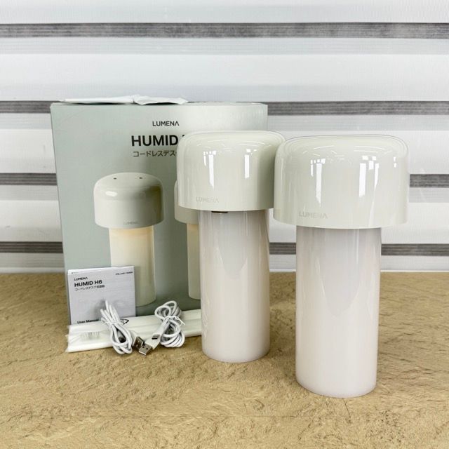 展示品 LUMENA コードレスデスク加湿器 2点入り HUMID H6 ART.78466