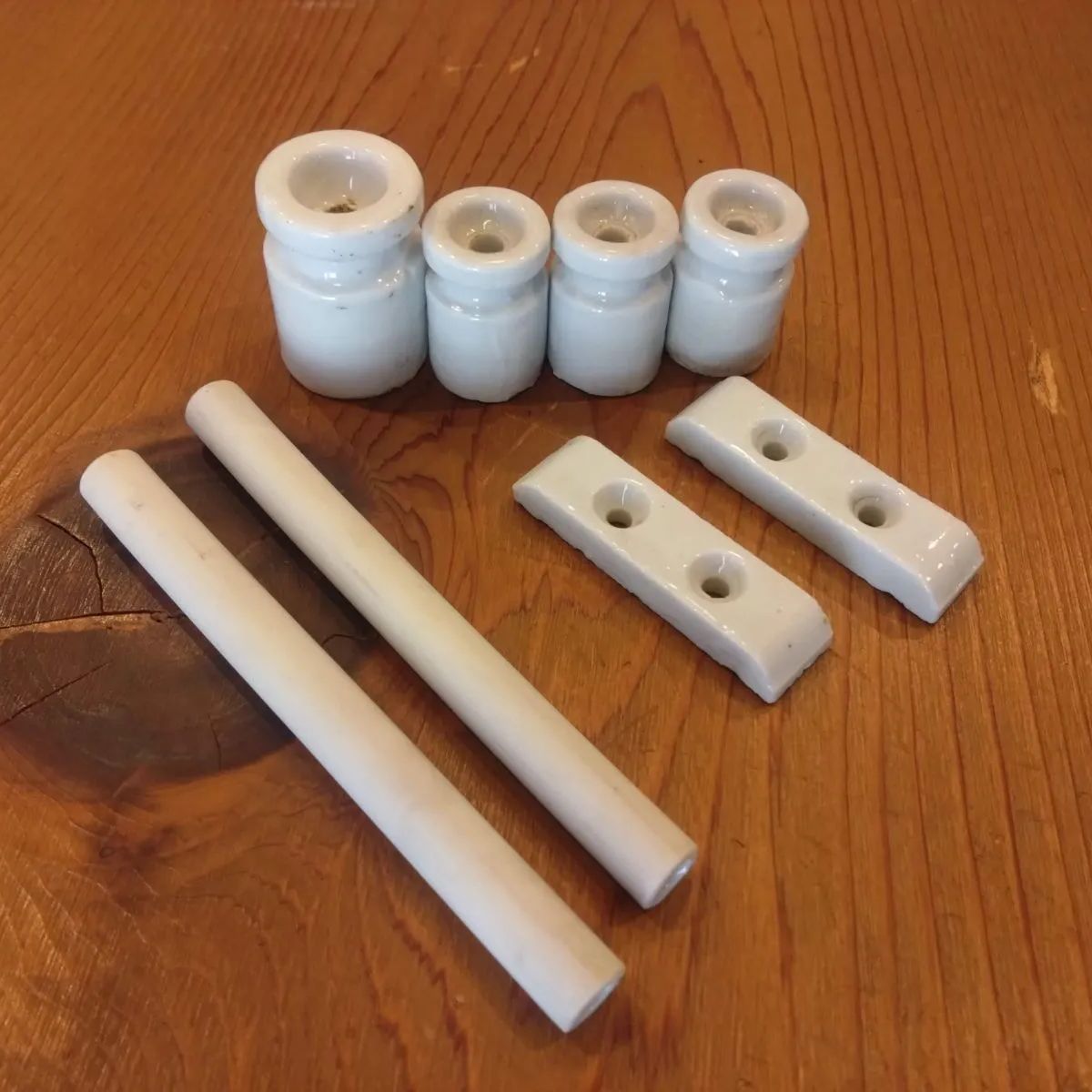 レトロ アンティーク陶器碍子 小10個 碍子（陶器）10個セット 昭和