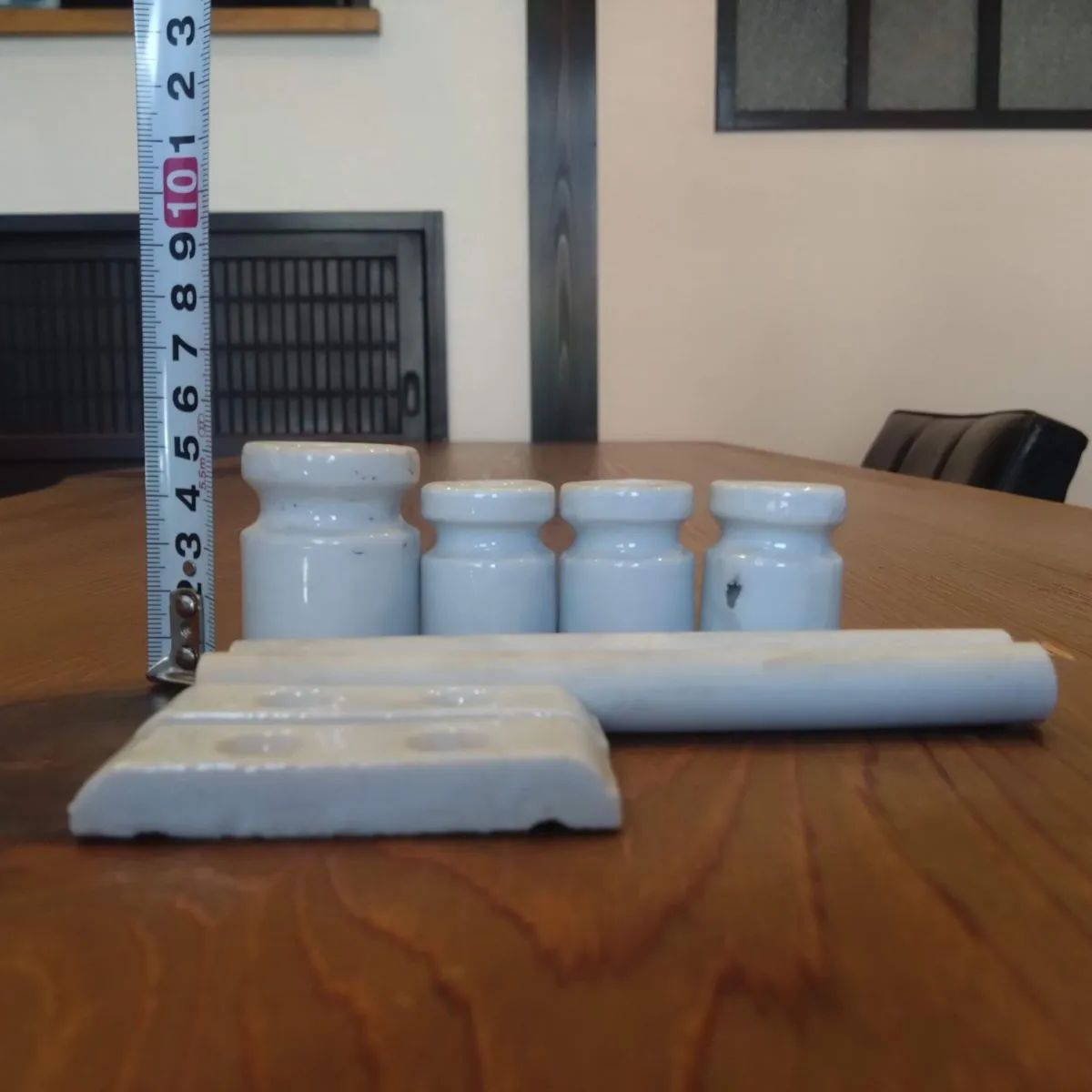 昭和レトロ 碍子 がいし セット 白磁 陶器 古道具 インテリア DIY