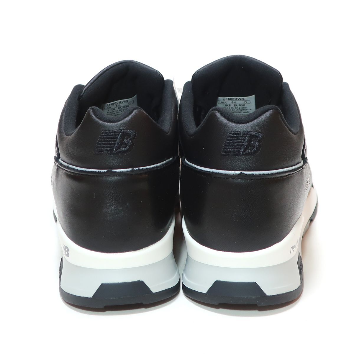 レディースサイズ☆NEW BALANCE U1500KWG LEATHER BLACK WHITE GREY 