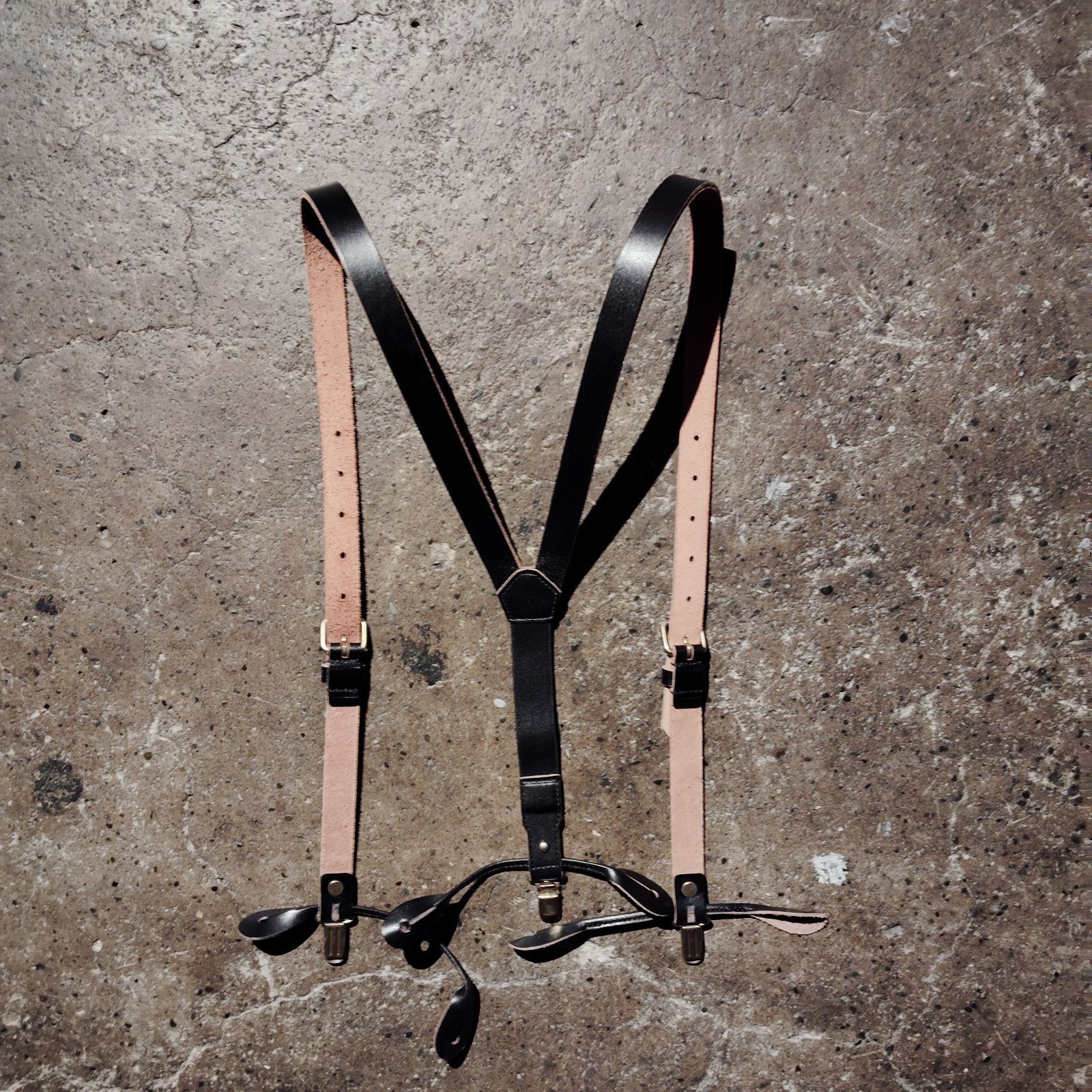 Schott LEATHER SUSPENDER ショット レザーサスペンダー 茶芯 【公式通販】