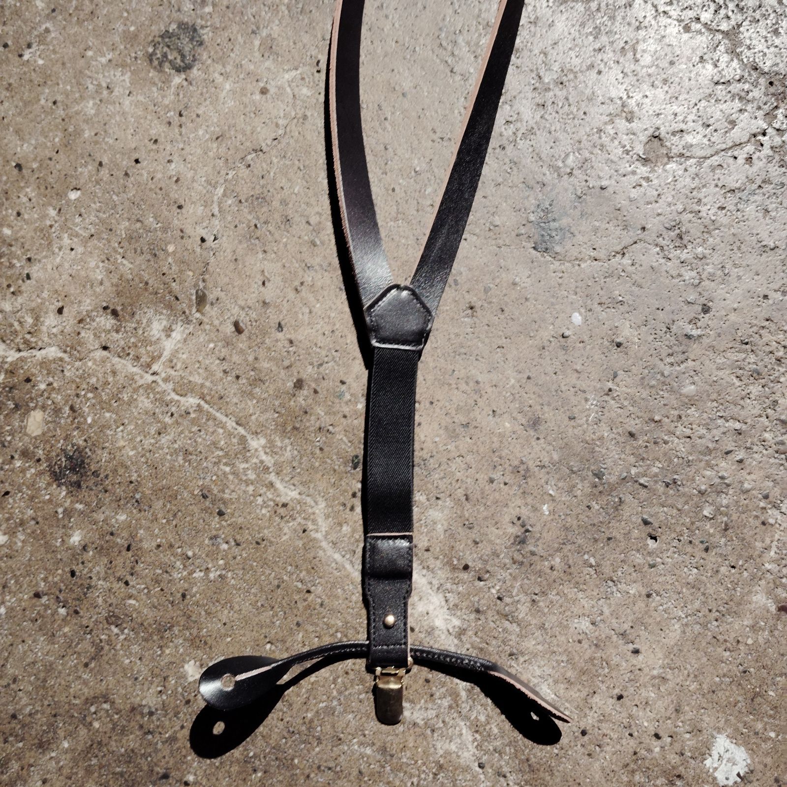 Schott LEATHER SUSPENDER ショット レザーサスペンダー 茶芯 - メルカリ