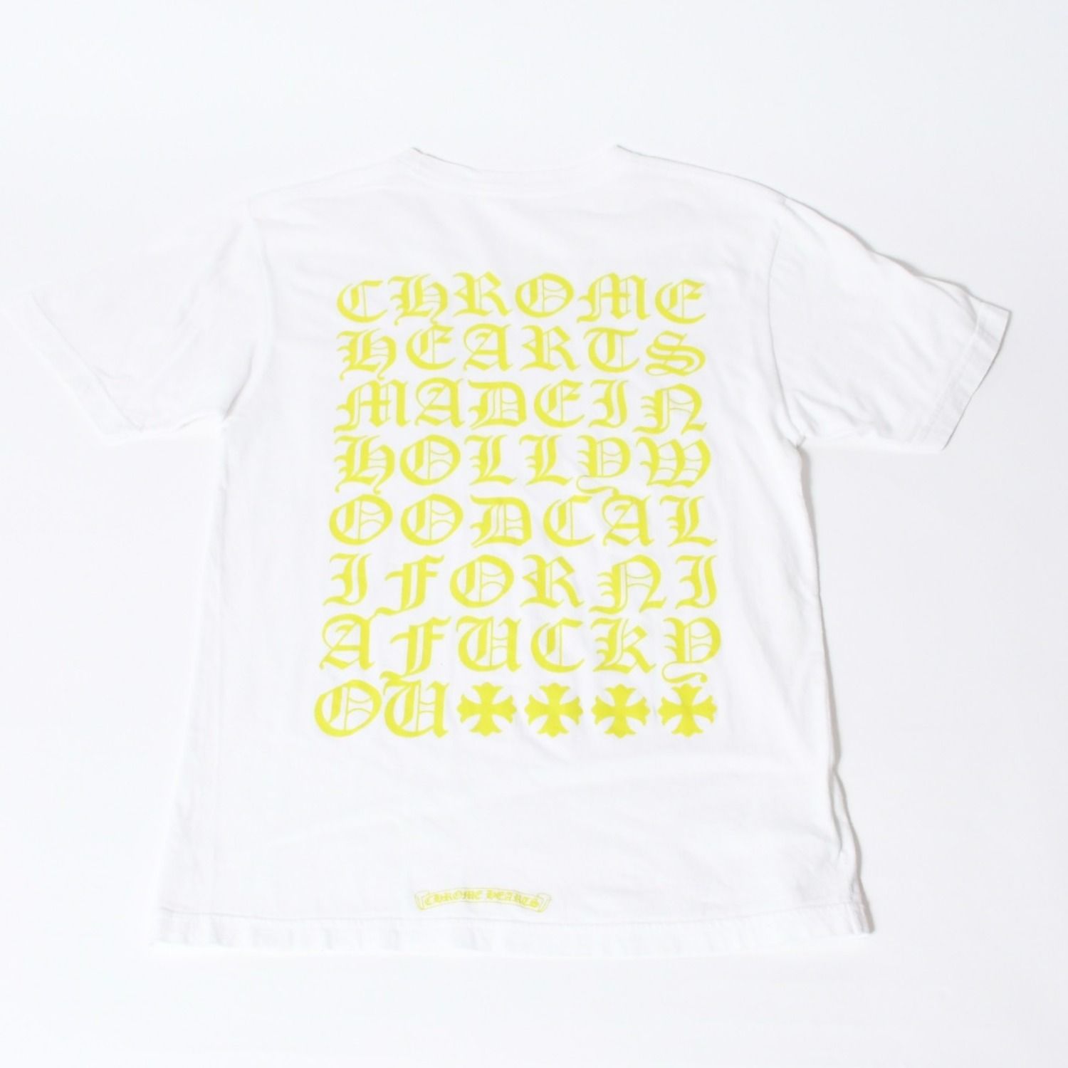 CHROME HEARTS クロムハーツ ロゴ プリントTシャツ サイズM ホワイト