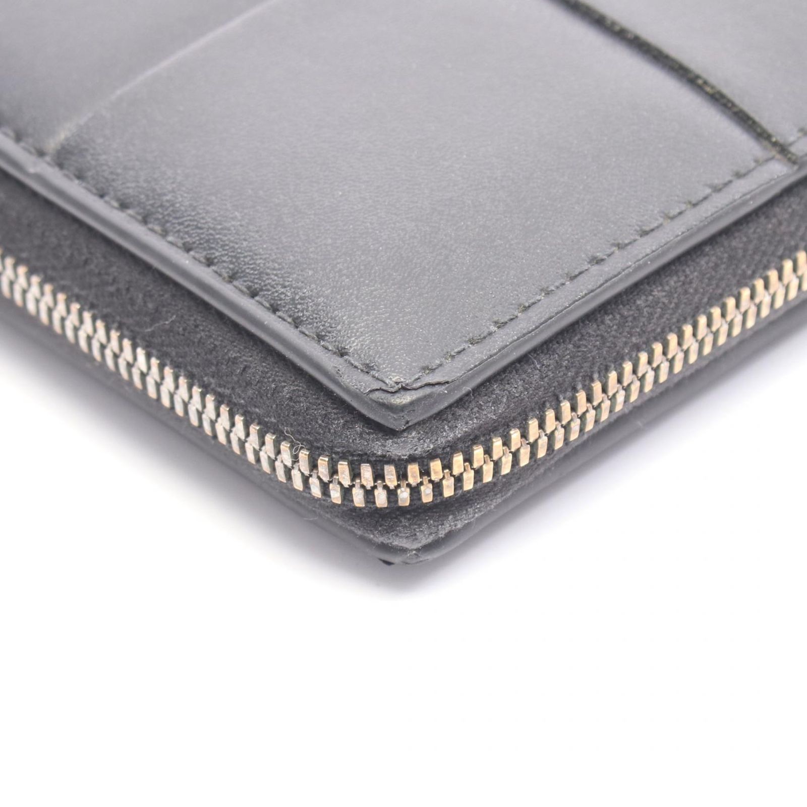 ボッテガヴェネタ BOTTEGA VENETA ラウンド長財布 カセット ジップ 
