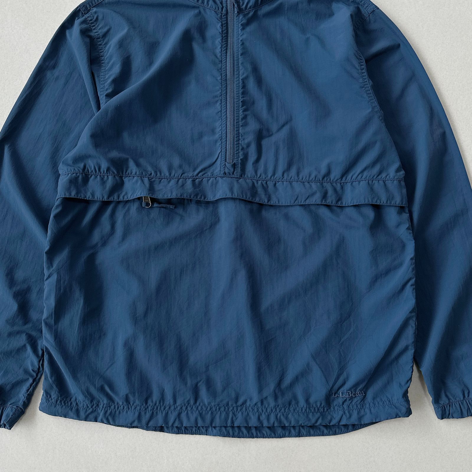 90s L.L.Bean アノラックパーカー ナイロンジャケット ネイビー S 
