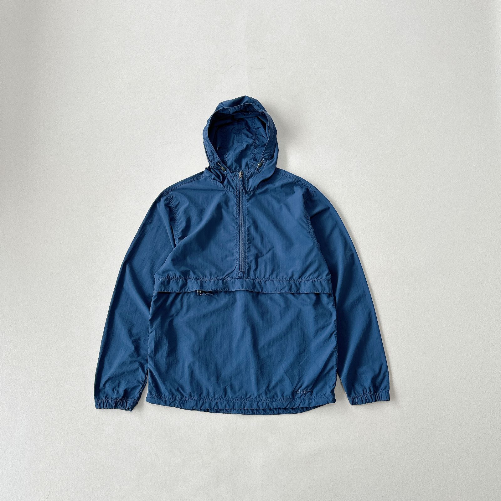 90s L.L.Bean アノラックパーカー ナイロンジャケット ネイビー S 