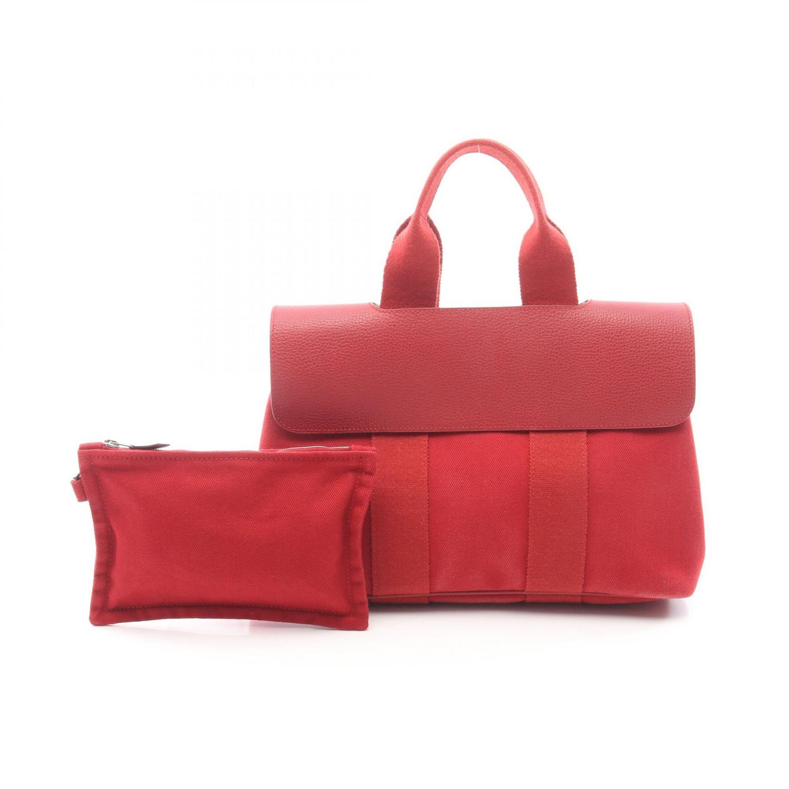 エルメス HERMES ハンドバッグ ヴァルパライソPM キャンバス レザー 