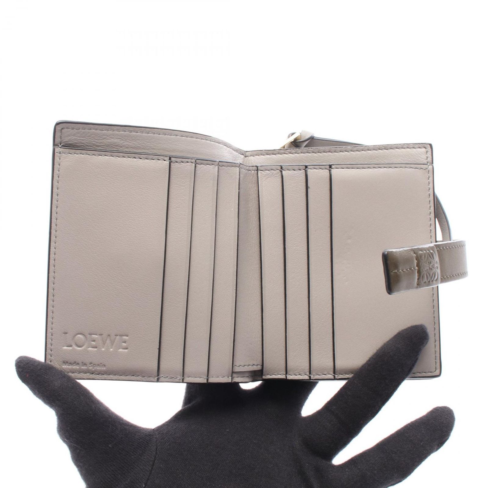 ロエベ LOEWE 二つ折り財布 コンパクト ジップ ウォレット C660Z41X01 