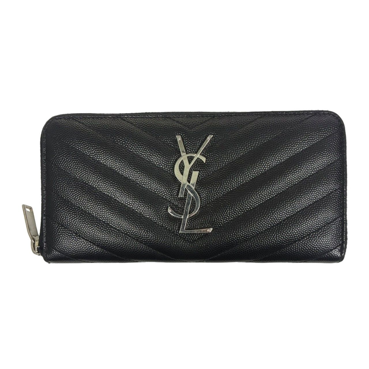 YVES SAINT LAURENT イヴサンローラン ラウンドファスナー長財布 