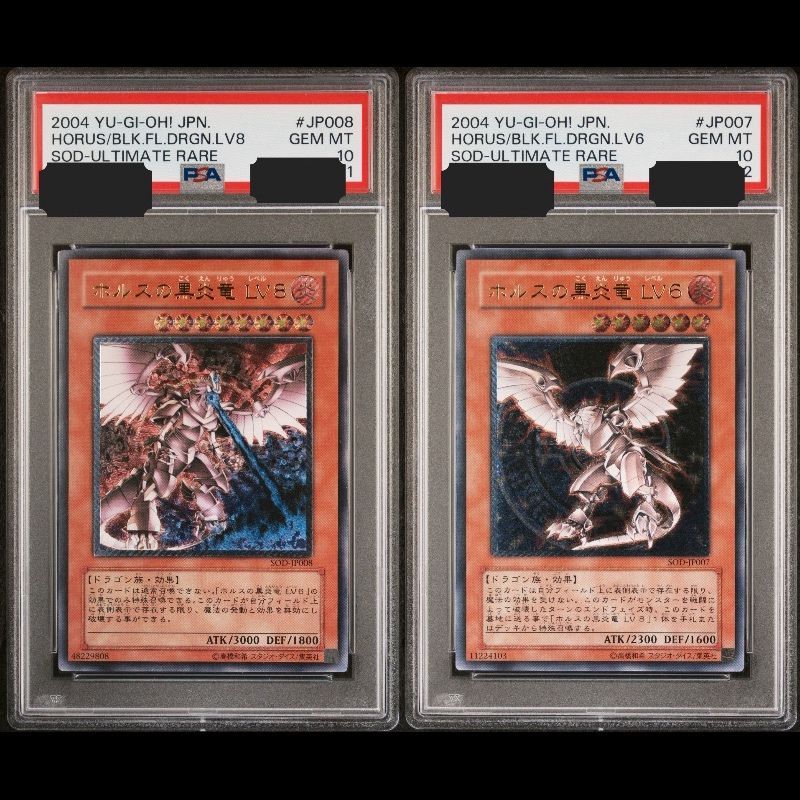 送料無料】遊戯王 ホルスの黒炎竜 LV8 ホルスの黒炎竜 LV6 レリーフ
