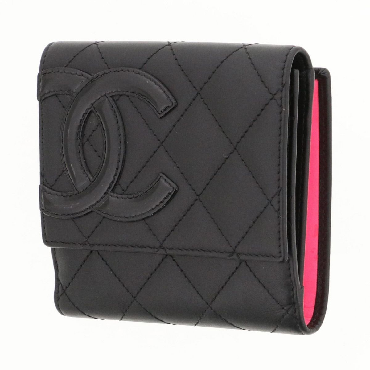 CHANEL シャネル カンボンライン 二つ折り財布 二つ折り財布 