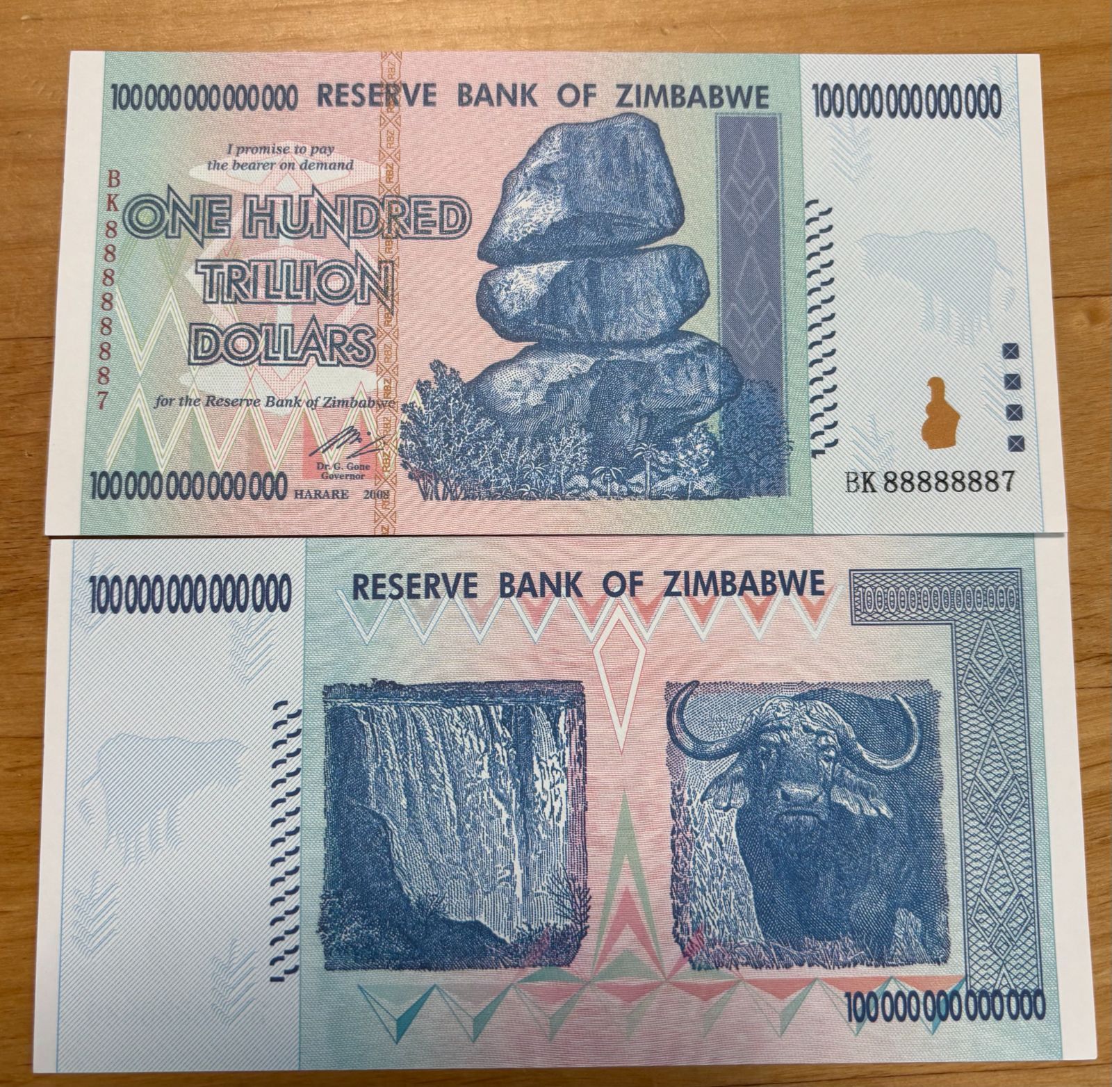 ジンバブエ100兆ドル記念貨幣100枚 新品 早い者勝ち ジンバブエ 100兆ドル 記念貨幣1枚 新品 - メルカリ