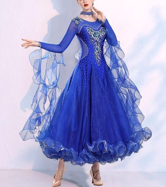 新品未使用 新作 社交ダンス衣装 ワンピースドレス モダンドレス 