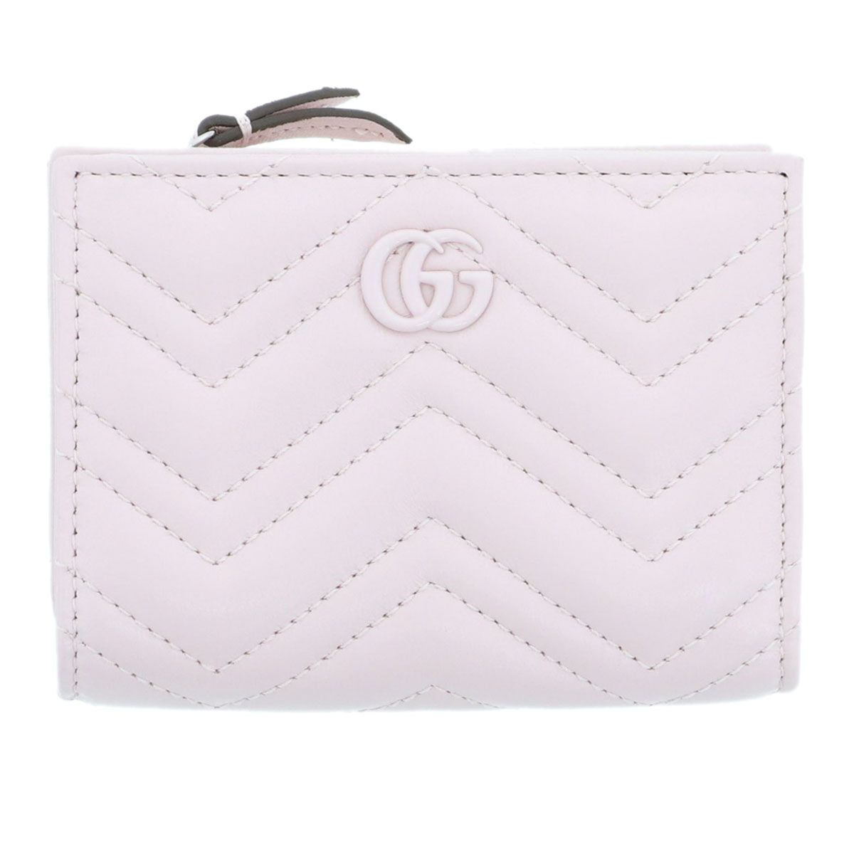 GUCCI グッチ ダブルG コンパクトウォレット 二つ折り財布 773427 レザー ピンク  レディース【中古】 GUCCI グッチ ダブルG コンパクトウォレット 二つ折り財布 773427