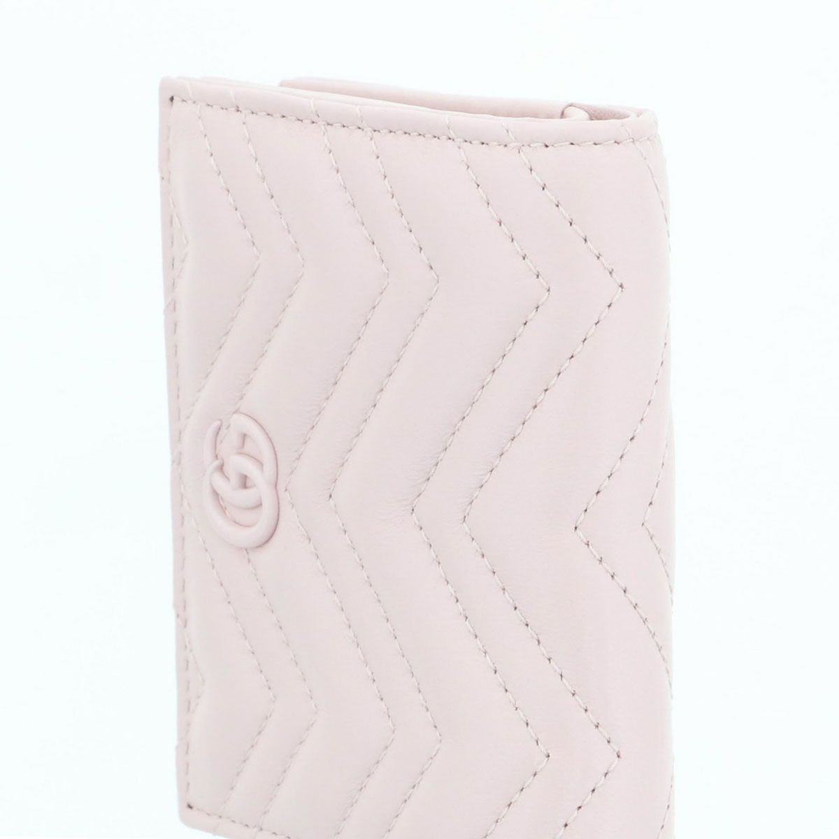 GUCCI グッチ ダブルG コンパクトウォレット 二つ折り財布 773427 レザー ピンク  レディース【中古】 GUCCI グッチ ダブルG コンパクトウォレット 二つ折り財布 773427