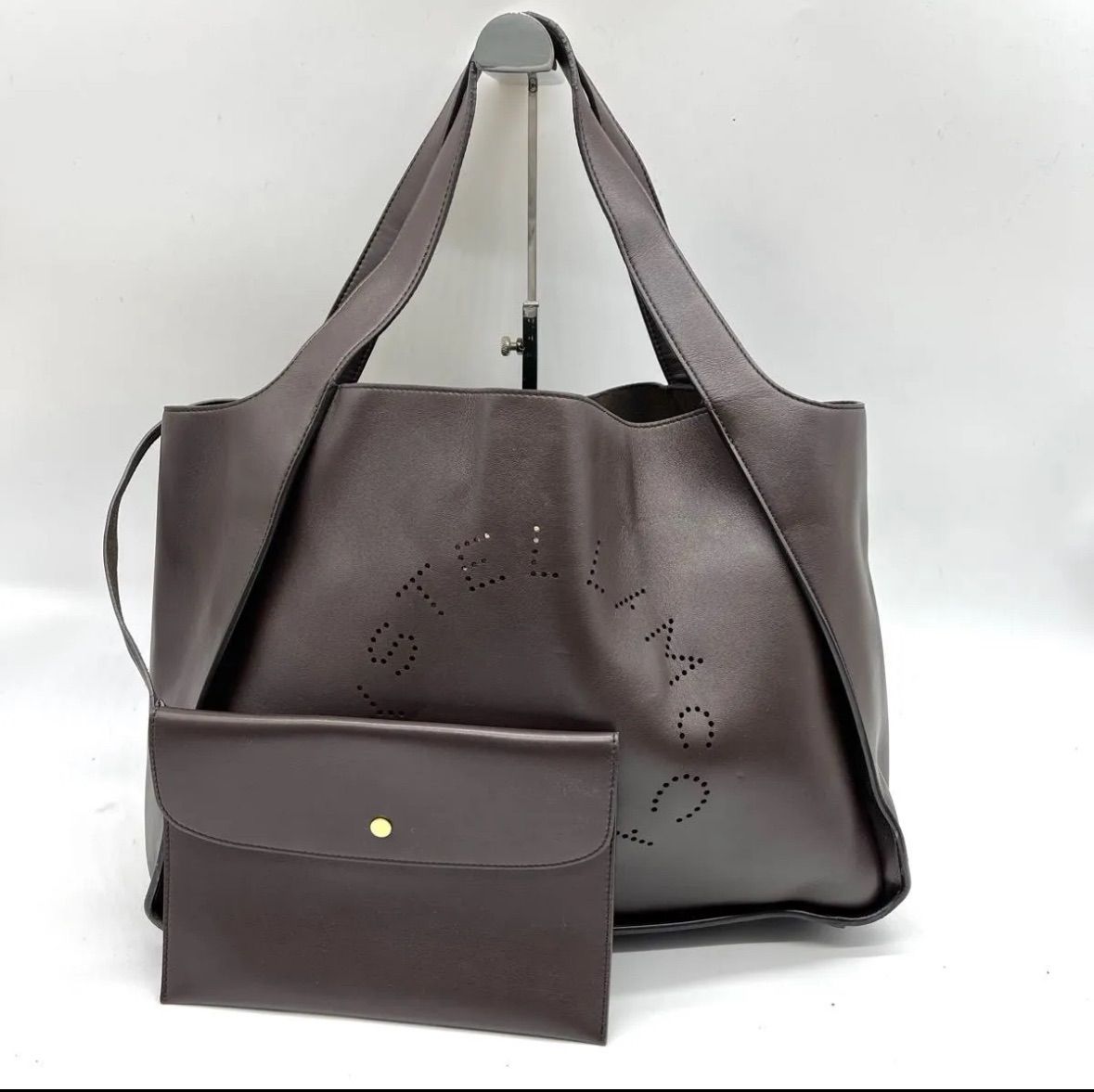 極美品○STELLA McCARTNEY ステラマッカートニー ロゴ レザー 極美品○STELLA McCARTNEY ステラマッカートニー ロゴ レザー