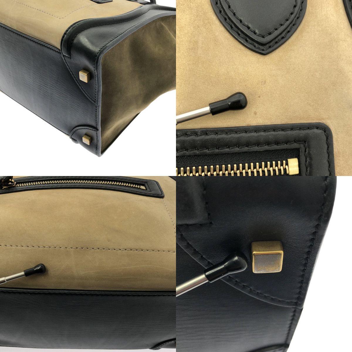 CELINE / セリーヌ | ラゲージ ミニ ショッパー ハンドバッグ / レザー 