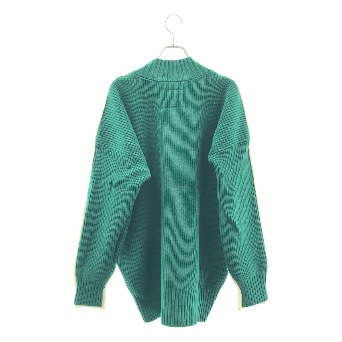 sacai / サカイ | 2019AW | ドッキング バイカラー リブ クルーネック 