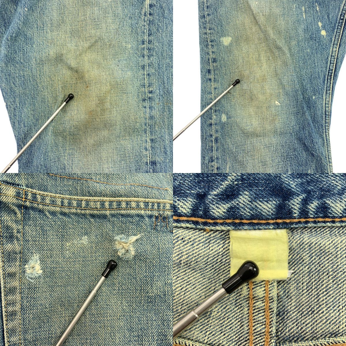 RRL / ダブルアールエル | ダメージ加工 ボタンフライ デニム パンツ 
