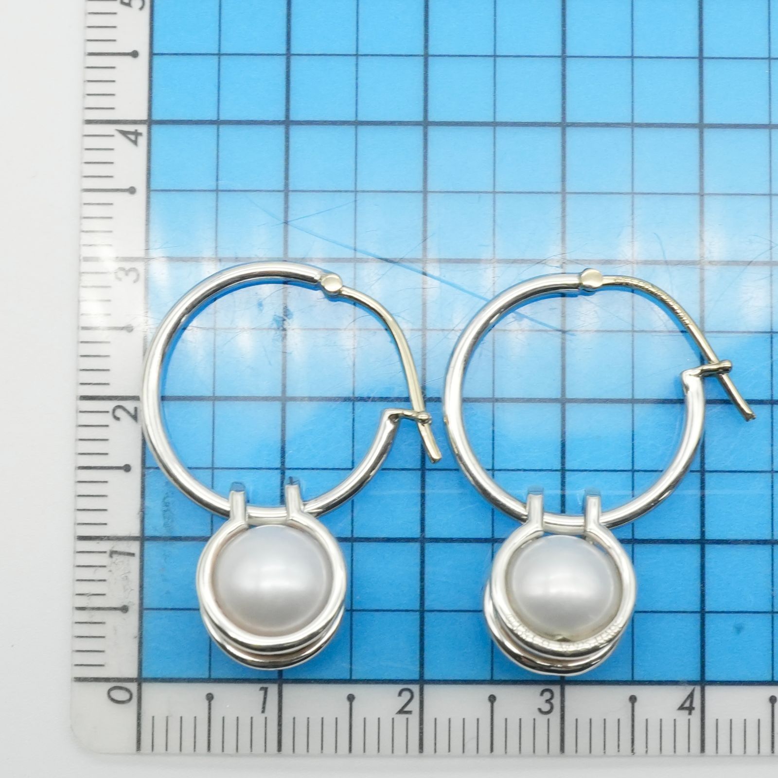 Tiffany ハードウェアパールフープピアス美品　2022年購入 希少極美品 ティファニー ハードウェア パール フープ ピアス/24-3661