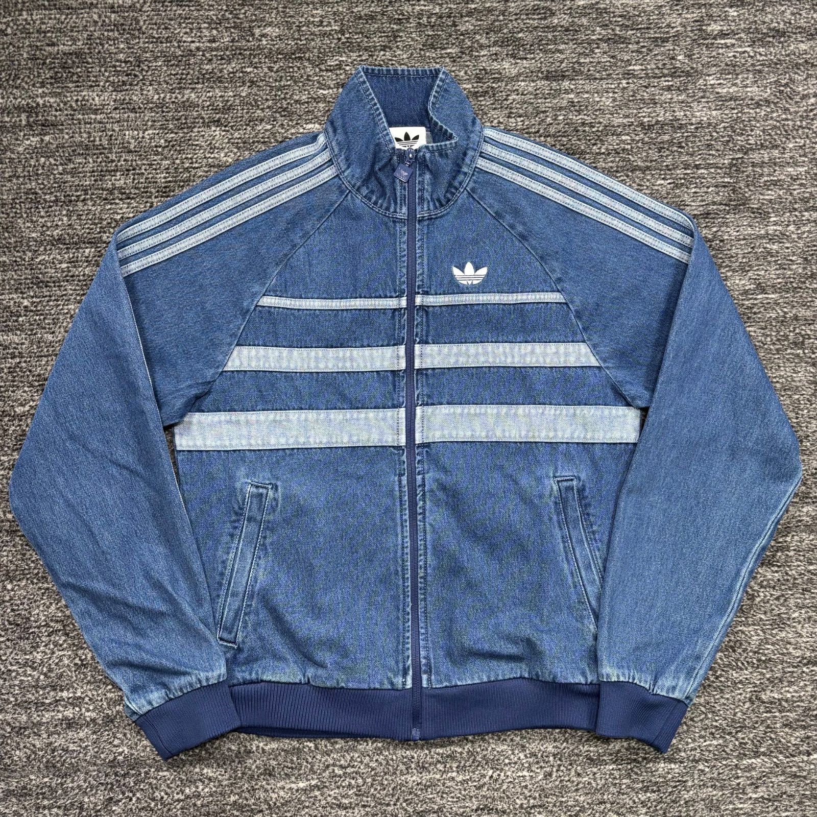 メンズ 未使用品 adidas アディカラー ファーストブルー デニム 