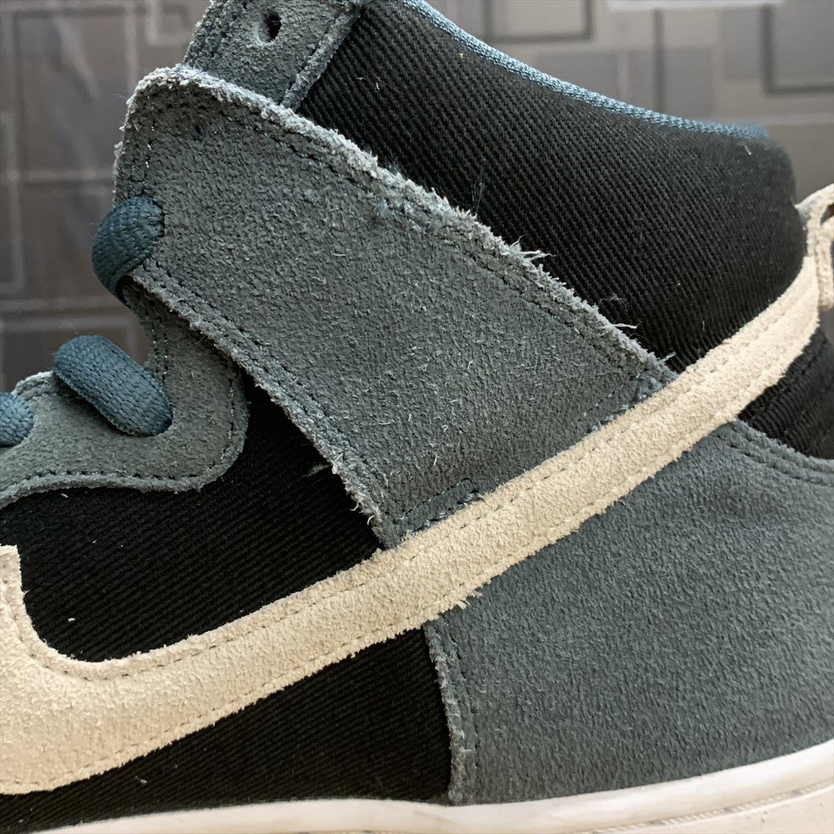 US10/28cm NIKE SB (ナイキエスビー) Dunk High Mineral Slate Suede 