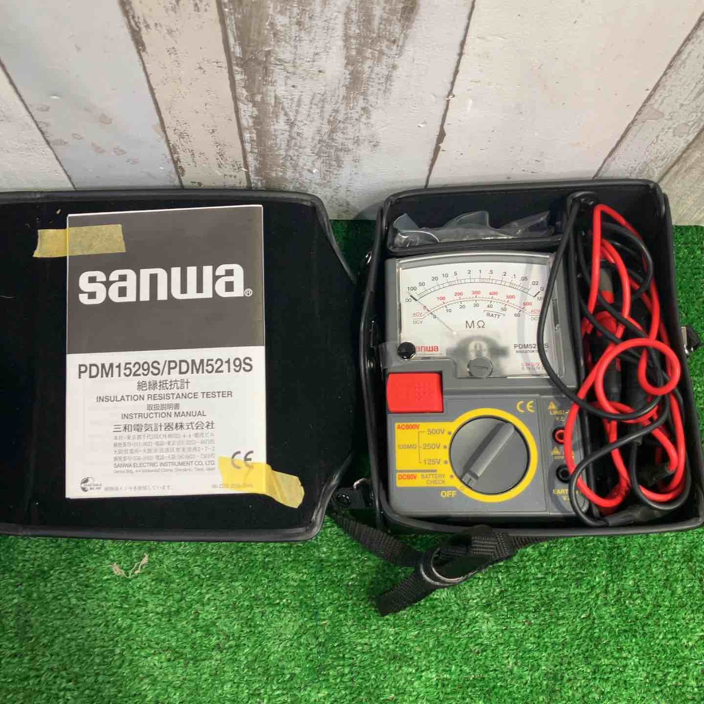 三和電気計器 sanwa アナログ3レンジ式絶縁抵抗計 PDM-5219S-P