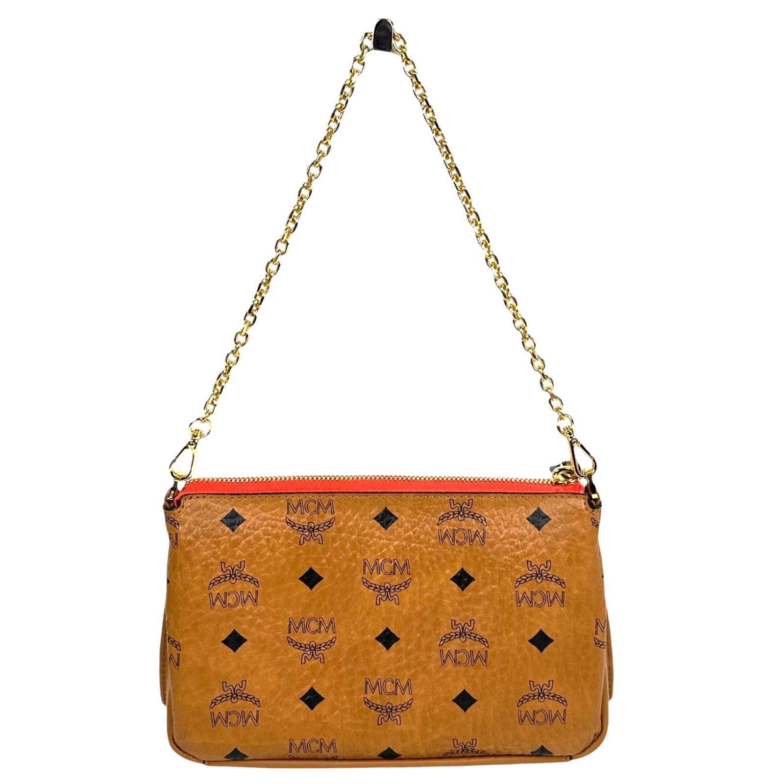 MCM】エムシーエム チェーンハンドバッグ ショルダーバッグ 2WAY 