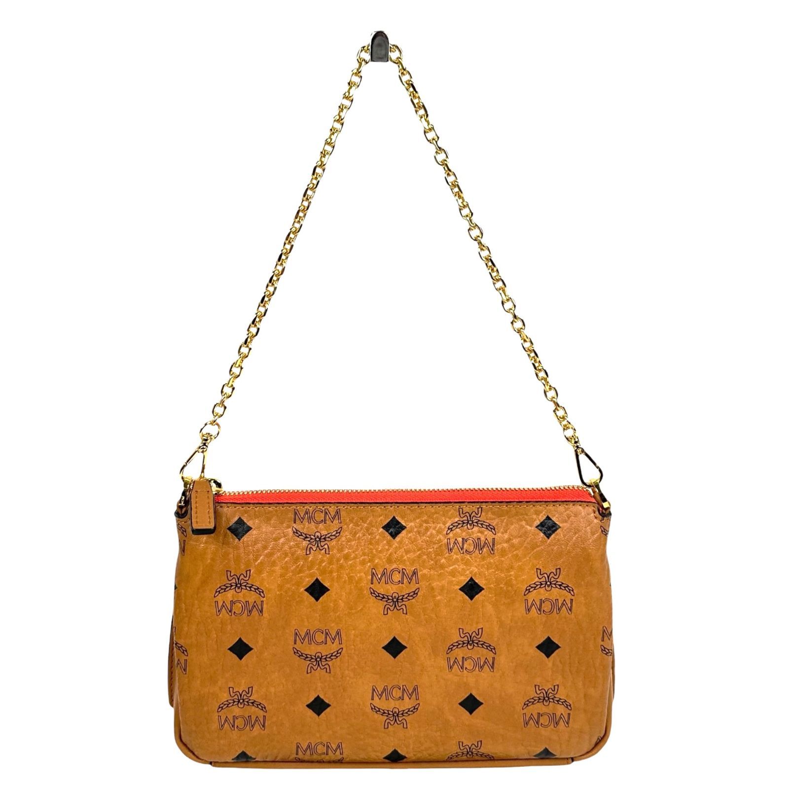 MCM】エムシーエム チェーンハンドバッグ ショルダーバッグ 2WAY 