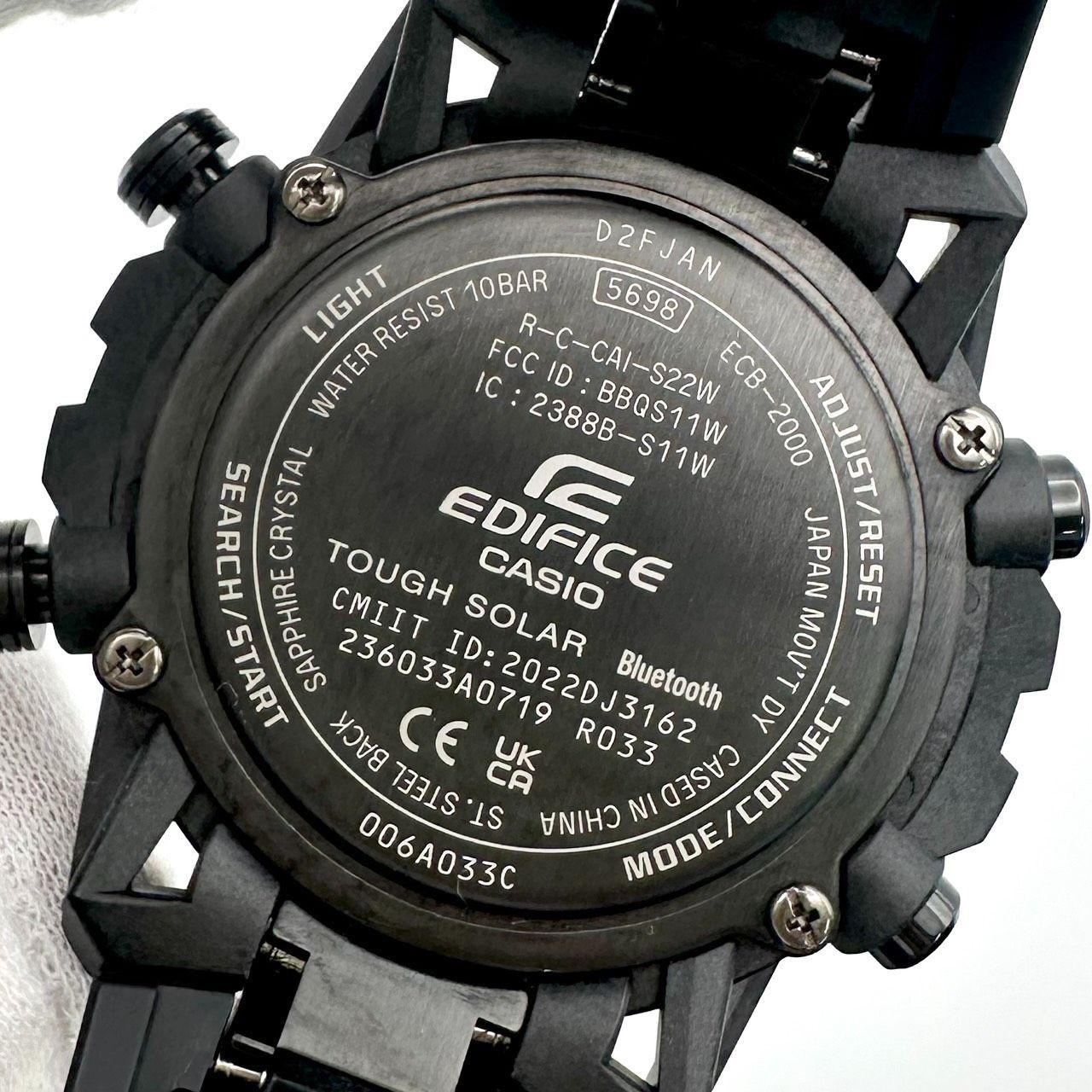 返品OK】美品 CASIO カシオ EDIFIS エディフィス SOSPENSIONE 電波 