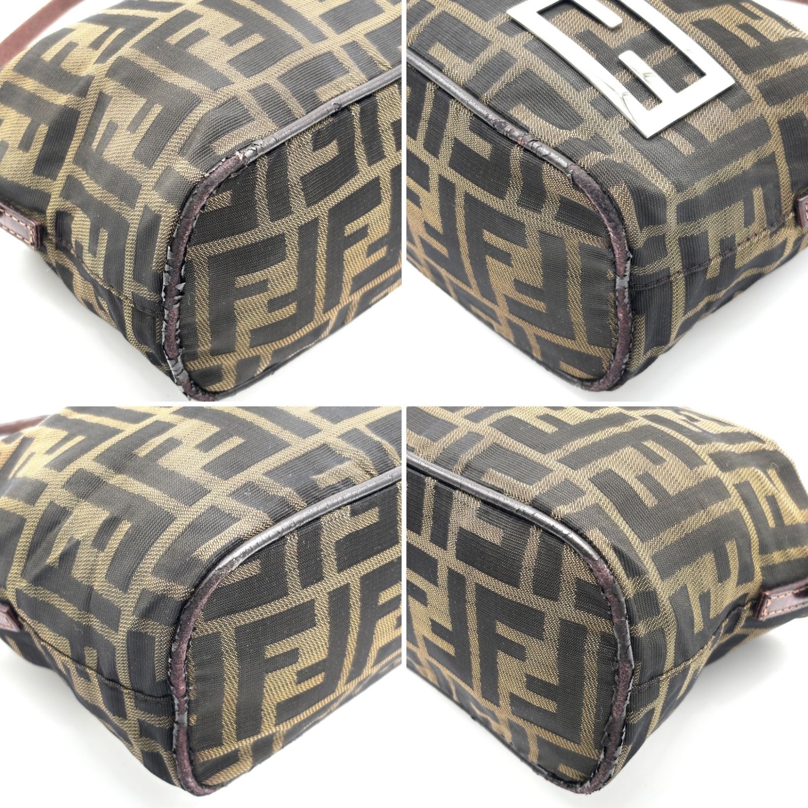 レディース 良品 FENDI フェンディ マンマバケット ズッカ柄 