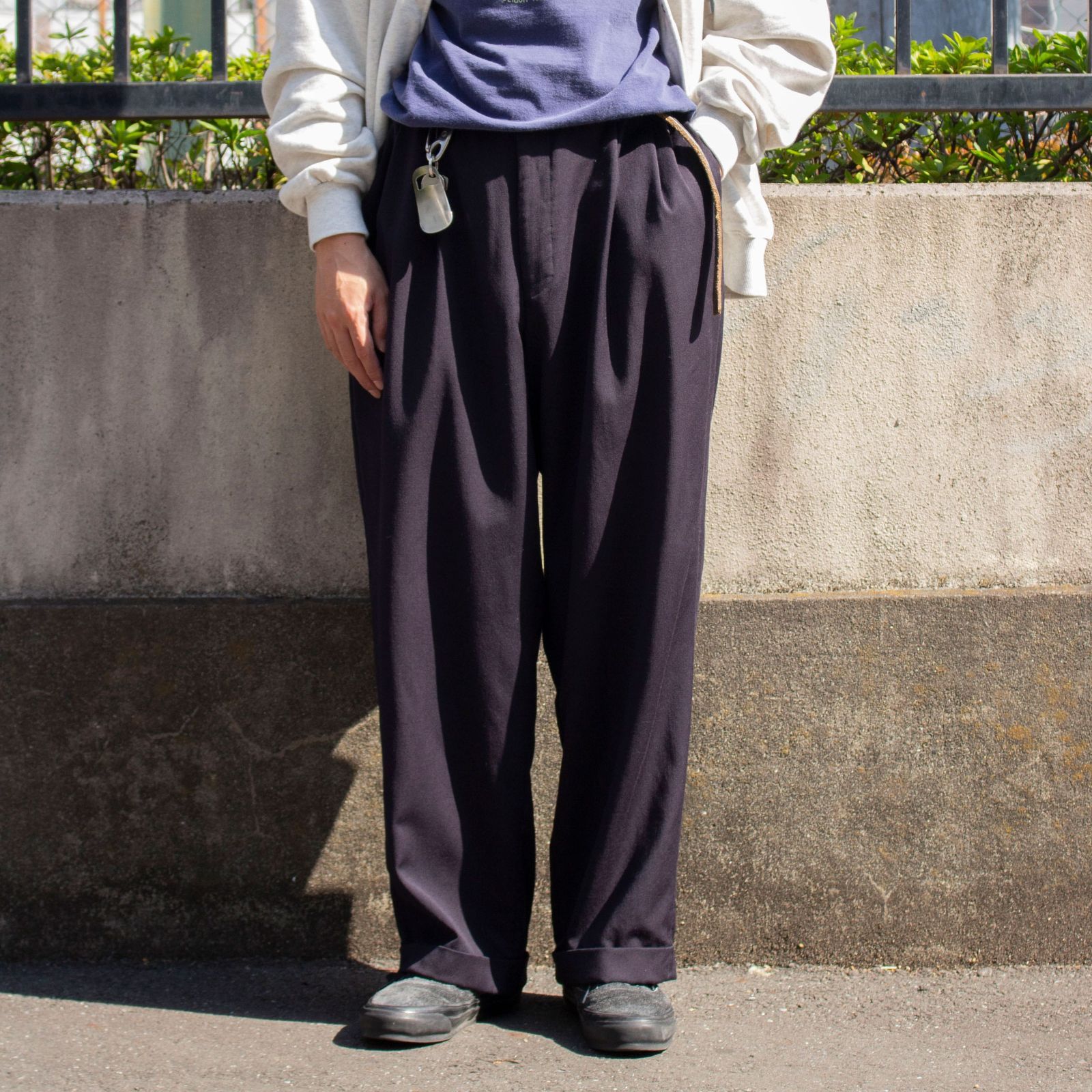 Perry Ellis Portfolio 00's 2tuck Slacks /【37×30】メンズ 古着