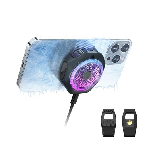 キッチン・食器 Black Shark 磁気式 スマホ 冷却 散熱器 4PRO RGB冷却ファン 取り外し可能なグリップ付きの携帯ラジエーター、静音 アプリ制御されたスマート温度制御、iPhone Magneticシリーズ/Android 用のポータブル、ゲーム、ライブ配