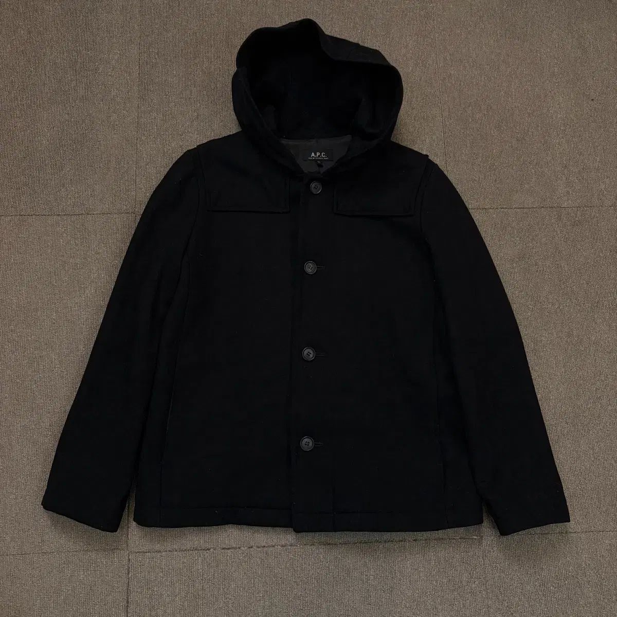 レディース A.P.C. アーペーセー ウィメンズ フーデッド ウールジャケット
