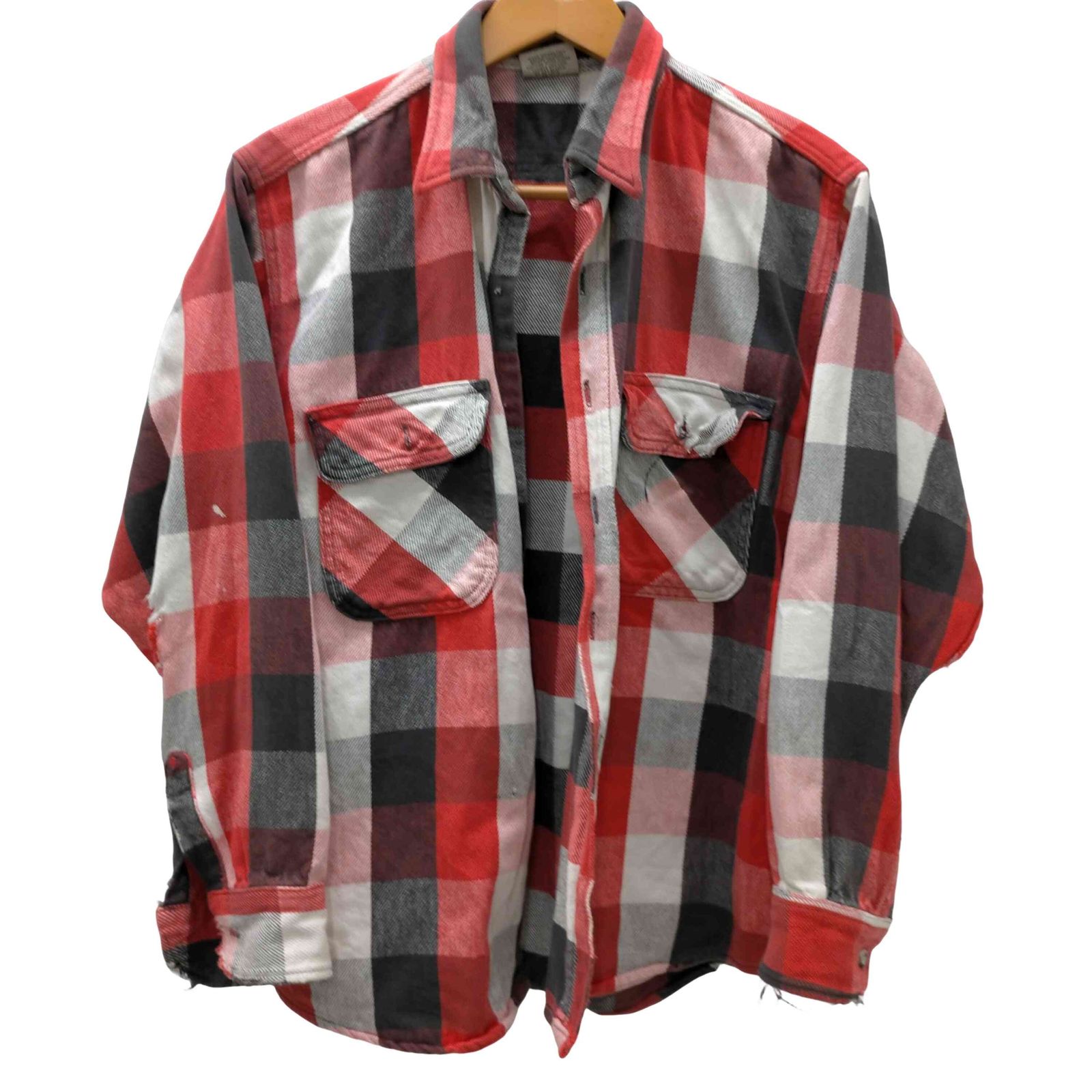 ファイブブラザー FIVE BROTHER 90S L/S チェック ヘビー ネル シャツ